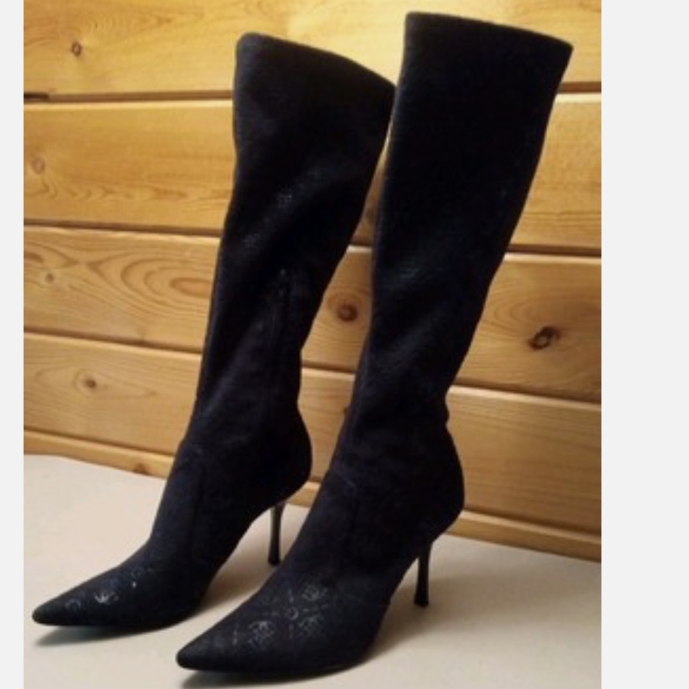 Guess Black Heeled Boots